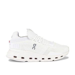 NEW On Cloudnova Sneaker in All White - White Tennis Running Shoes - 9.5 / 43